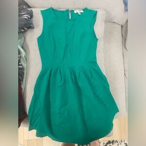 Green mini dress